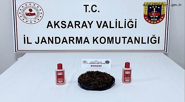 ORTAKÖY İLÇESİNDE 415 GR BONZAİ ELE GEÇİRİLDİ