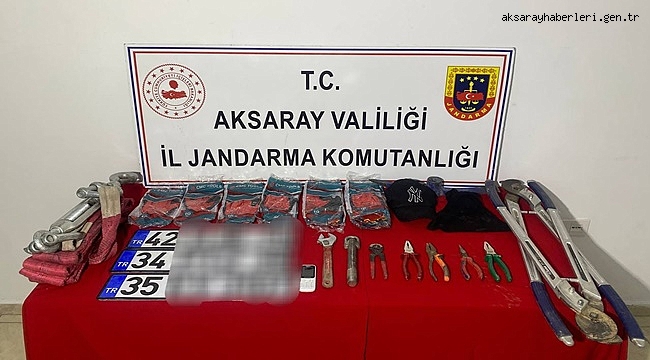 AKSARAY'DA 250 BİN METRE BAKIR KABLO ÇALAN ZANLI YAKALANDI