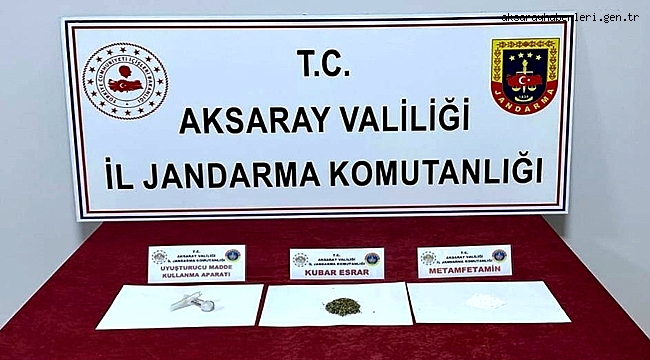 AKSARAY'IN ORTAKÖY İLÇESİNDE UYUŞTURUCUDAN 2 KİŞİ YAKALANDI
