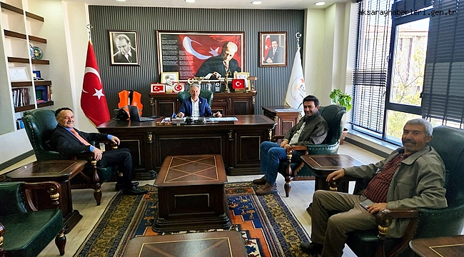 ÇEVRECİLERDEN  ESKİL'DE  KAYMAKAM ve BELEDİYE BAŞKANINA  ZİYARET