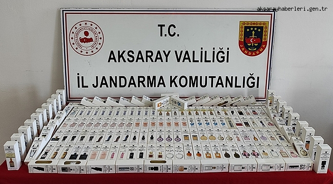 Aksaray'a Kargo ile gönderilen 1.170.000 liralık Kaçak parfüm yakalandı