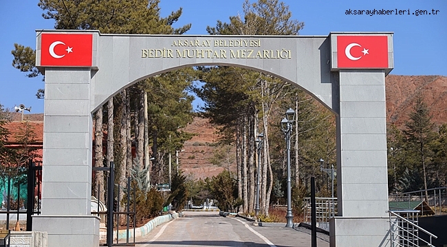 AKSARAY BELEDİYESİ BEDİR MUHTAR KABRİSTANLIĞINDA BAYRAM HAZIRLIKLARINI BAŞLATTI