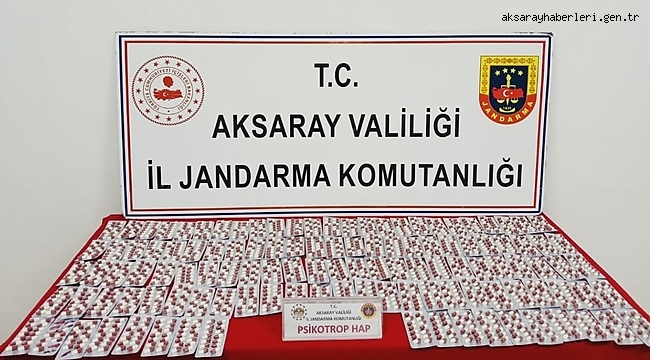 Aksaray'da düzenlenen operasyonda 1643 Adet Uyuşturucu hap ele geçirildi