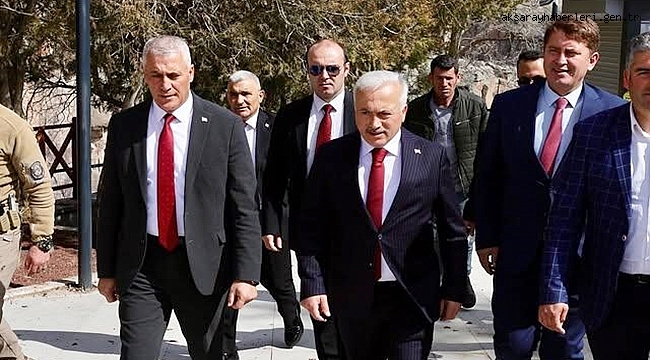 Vali Kumbuzoğlu, KKTC Heyeti ile Birlikte Aksaray'ın Tarihi ve Doğal Güzellikleri Gezdirdi