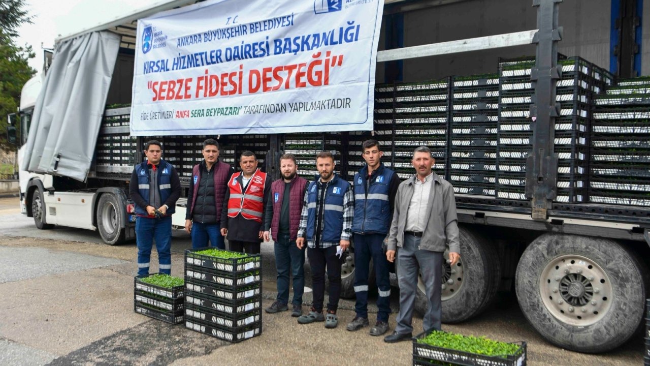 Ankara'da 1 milyonun üzerinde erkenci sebze fidesi dağıtıldı