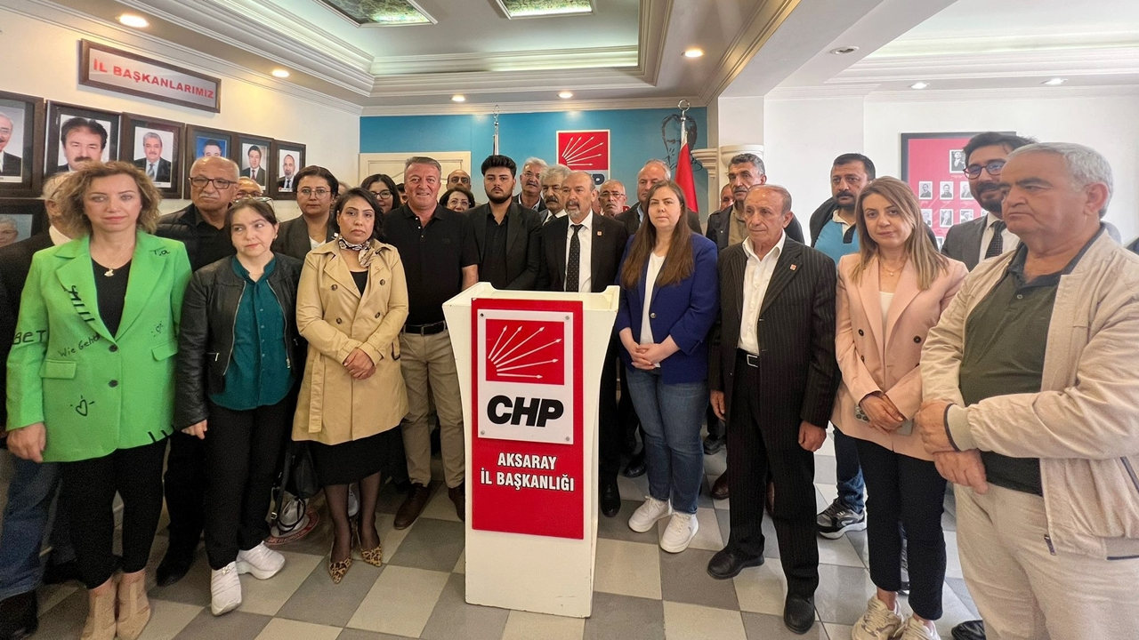 CHP Aksaray İl başkanlığından basın açıklaması...