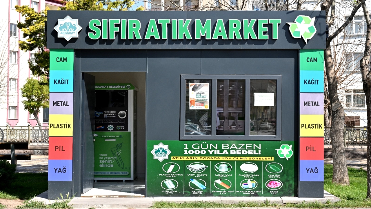 Aksaray Belediyesi Sıfır Atık Market Yoğun İlgi Görüyor