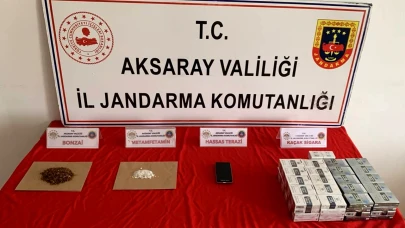 Jandarma Aksaray'da Uyuşturucu Taciri 1 Kişiyi yakaladı