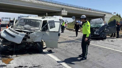 Aksaray'da Ankara yolu Ortaköy kavşağında trafik kazası