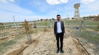 Tüm Dünya'ya Örnek olacak İmam, Atık suyun boş boş akmasına gönlü Razı olmadı, Ağaçlandırma sahasına yüzlerce fidan dikti