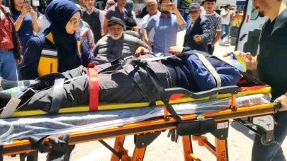 Aksaray'da seyir halindeki otomobilin önüne atlayan 50 yaşındaki şahıs ağır yaralandı