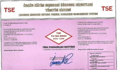 Konya Büyükşehir Belediyesi İtfaiye Dairesi Başkanlığı'na TSE'den Sertifika
