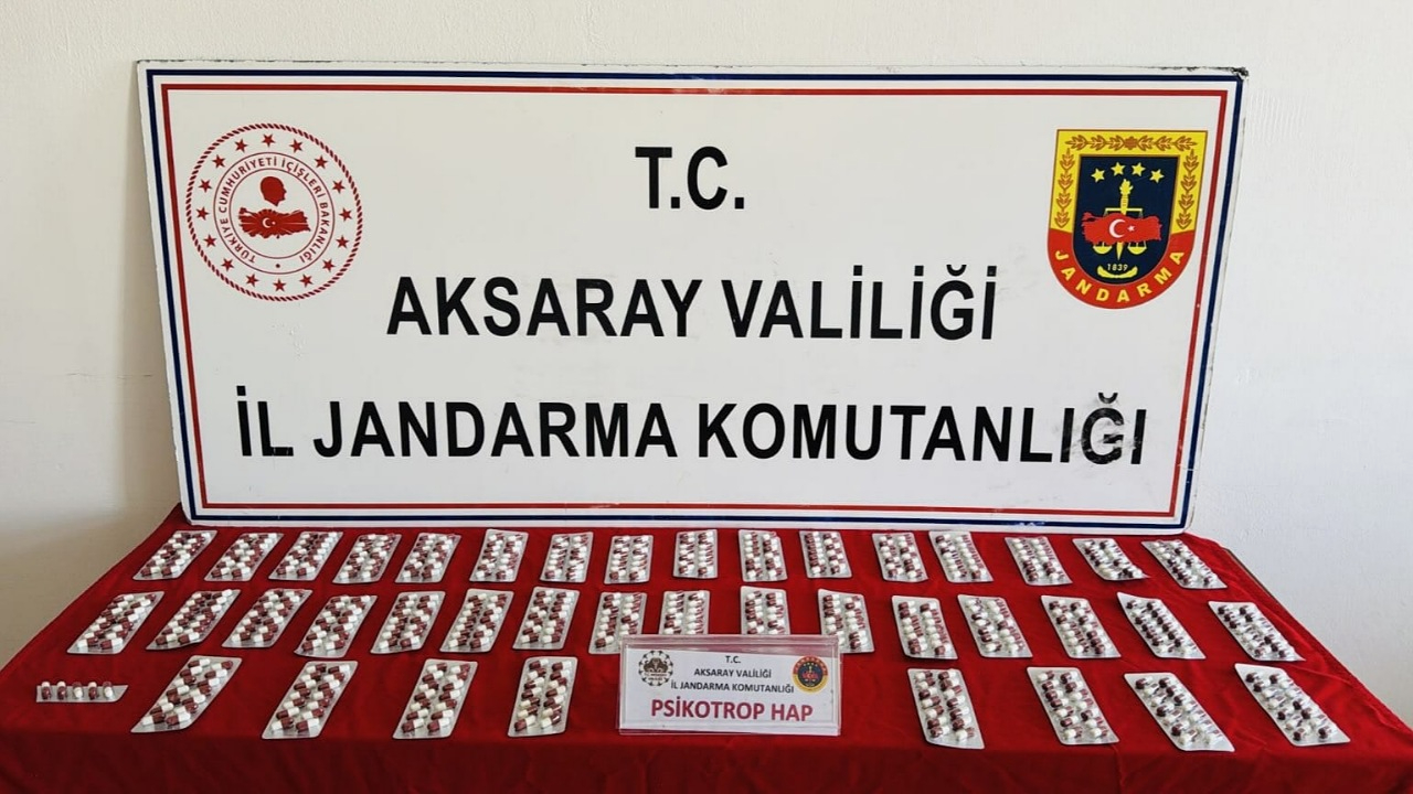 Konya'dan Aksaray'a yüzlerce uyuşturucu hap getiren şahıs yakalandı
