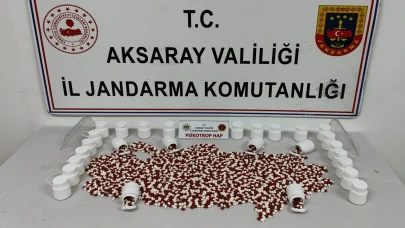 İzmir'den Aksaray'a 2030 adet uyuşturucu hap getiren 2 kişi yakalandı