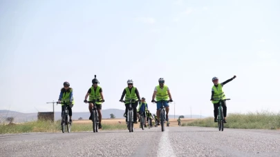 Konya’da tarihi rotada pedallar tarih ve doğa için döndü