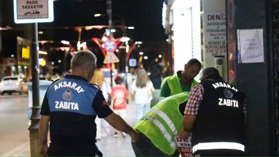 Aksaray'da Zabıta Ekipleri İzinsiz Dubaları Topladı