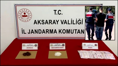Aksaray'da Jandarma Uyuşturucu Taciri B.S.yi operasyonla yakaladı