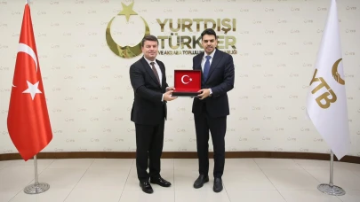 Başkan Dinçer, Yurtdışı Türkler Ve Akraba Toplulukları Başkanı Abdullah Eren’i Ziyaret Etti