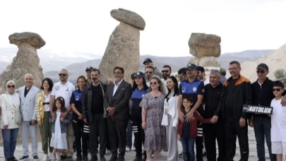 Nevşehir Ürgüp’te klasik otomobil rüzgarı esti