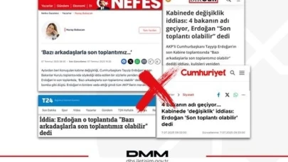 DMM'den "Erdoğan’ın Kabine açıklaması" iddiasına yalanlama