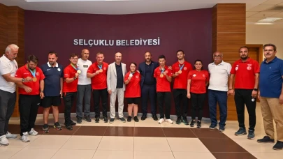 Konya Selçuklu'da özel sporcular ağırlandı