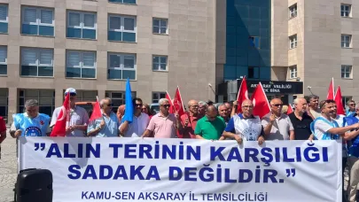 Aksaray Kamu Sen meydanlarda...