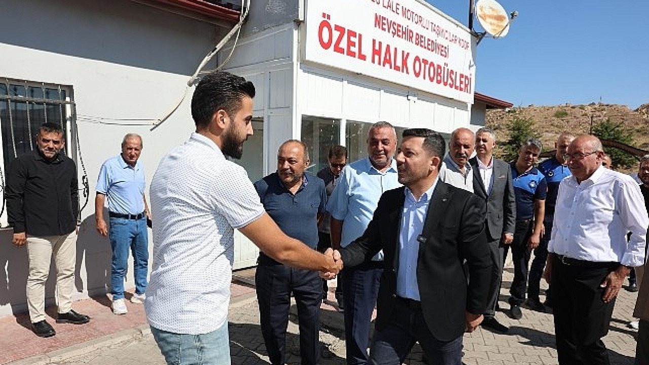 Nevlehir'de Başkan Rasim Arı, Halk Otobüsü İşletmecileriyle Buluştu