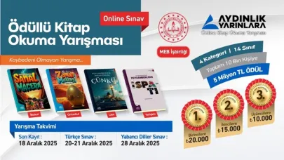 AYDINLIK YARINLARA KİTAP OKUMA YARIŞMASI BAŞLADI!