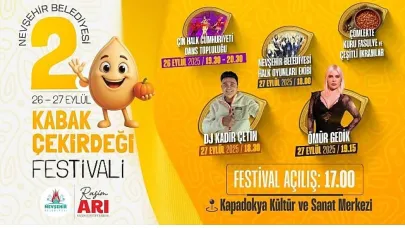 Nevşehir Belediyesi Geleneksel Kabak Çekirdeği Festivali Başlıyor