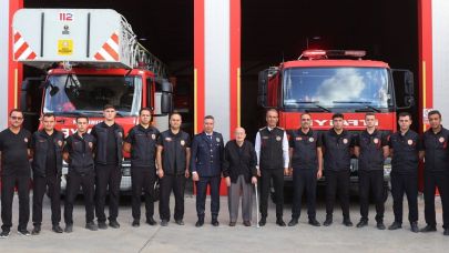 92 yaşındaki eski İtfaiye Müdürü Konya’ya vefa ziyaretinde bulundu