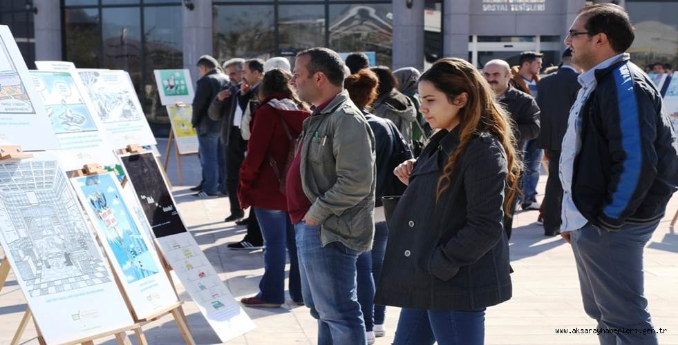 7 RENK DÜŞÜNCE TOPLULUĞU AKSARAY'DA KARİKATÜR SERGİSİ AÇTI