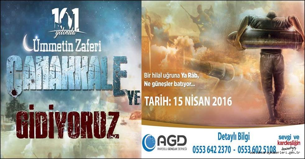 AGD AKSARAY ÇANAKKALE GEZİSİ DÜZENLİYOR