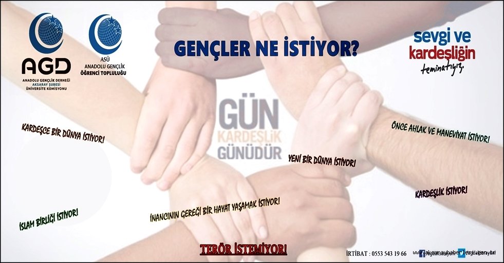AGD AKSARAY ŞUBESİ ÜNİVERSİTELER KOMİSYONUNDAN ‘FİKİR DUVARI’ ÇALIŞMASI