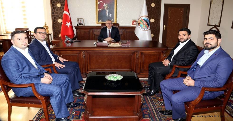 AK PARTİ AKSARAY GENÇLİK KOLLARI BAŞKANI AKTAŞ’TAN VALİ ATAKLI’YA ZİYARET