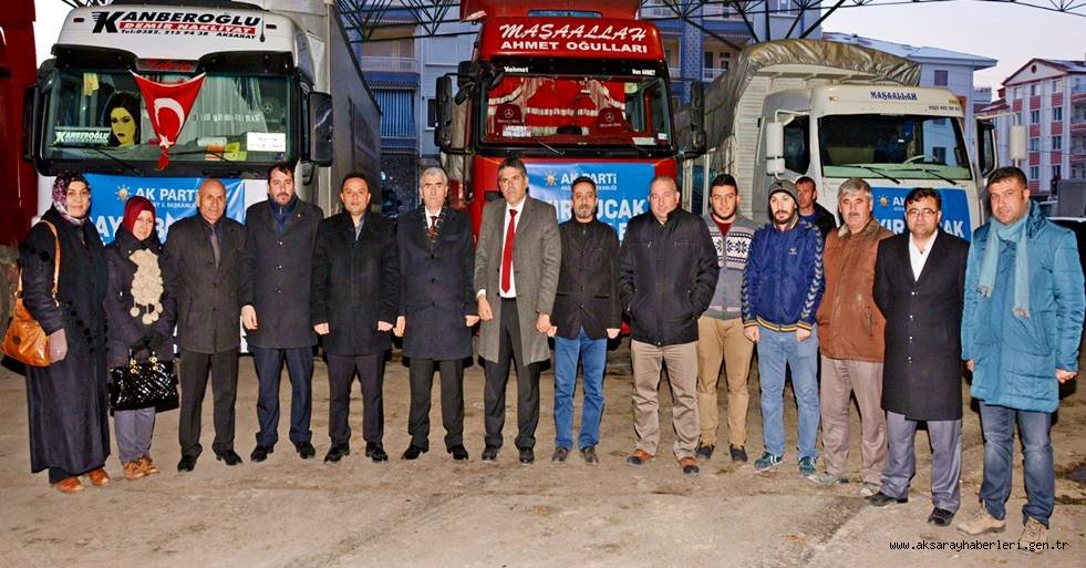 AK PARTİ AKSARAY TEŞKİLATI’NDAN BAYIR-BUCAK’A 4 TIR YARDIM