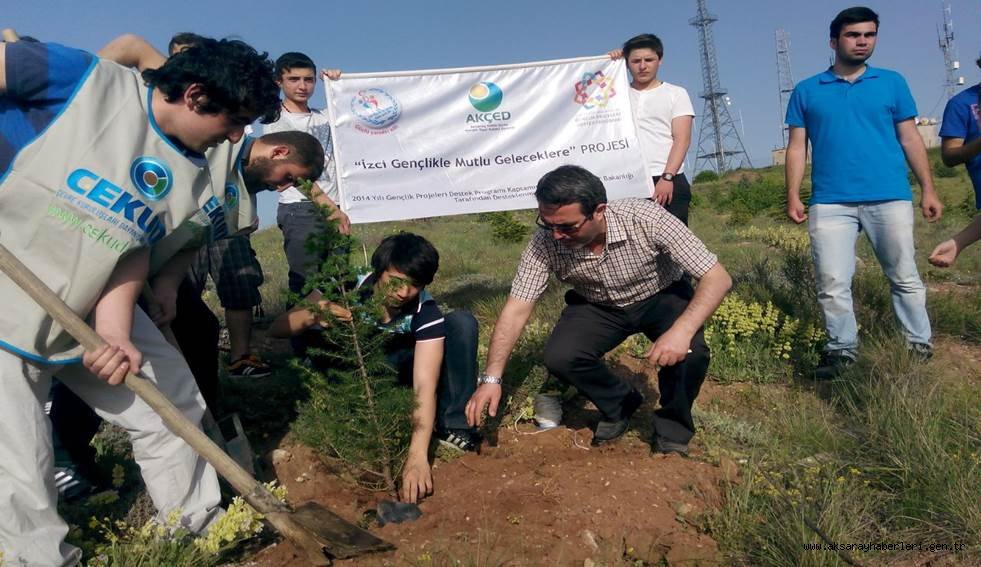 AKÇED İZCİLERİ AKSARAY'DA FİDAN DİKİMİ YAPTI