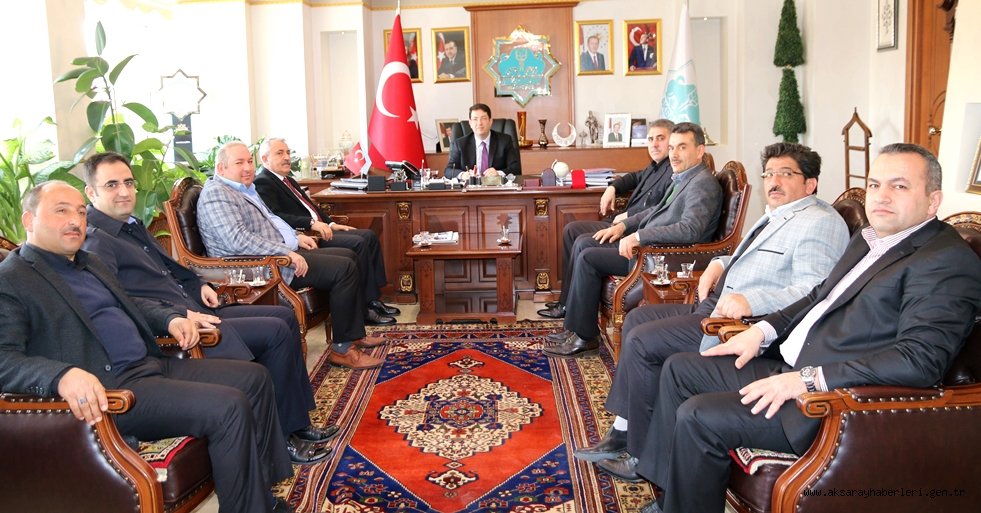 AKMÜB YÖNETİMİNDEN BAŞKAN YAZGI’YA ZİYARET