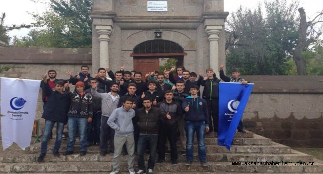 AKSARAY AGD DERNEĞİ GENÇLERE AKSARAY’IN TARİHİ MEKANLARINI TANITTI