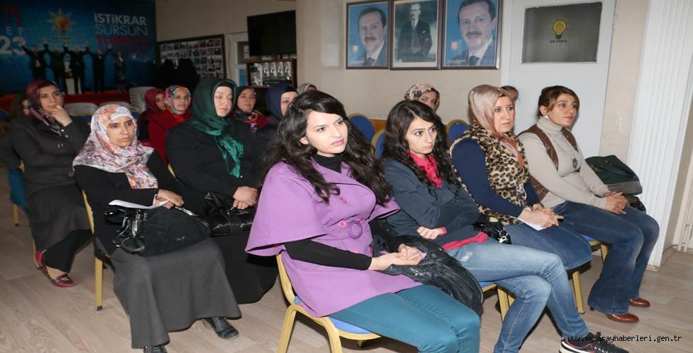 AKSARAY AK PARTİLİ HANIMLARDAN ANLAMLI TOPLANTI