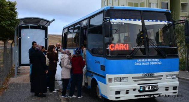 AKSARAY BELEDİYESİ BELİRLENEN NOKTALARA YOLCU BEKLEME DURAĞI KURUYOR