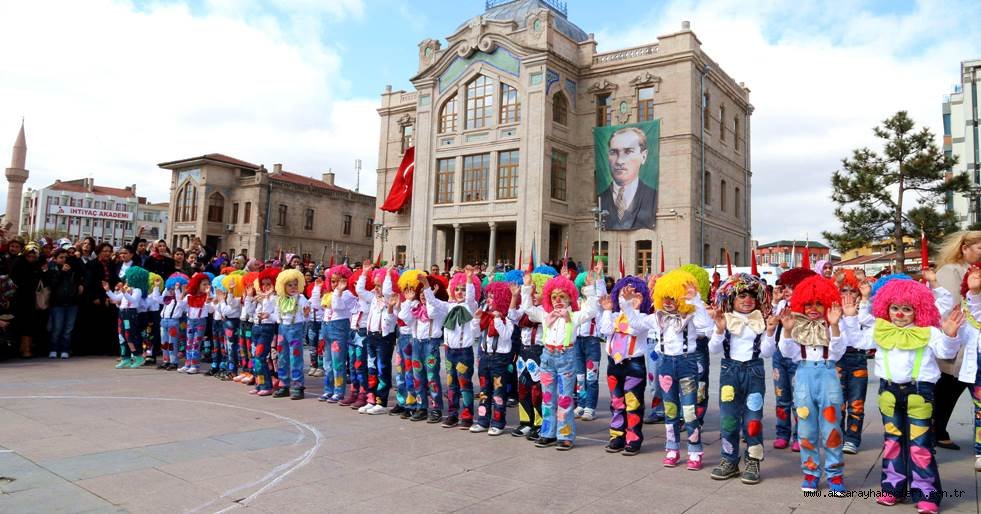 AKSARAY'DA 23 NİSAN ULUSAL EGEMENLİK ve ÇOCUK BAYRAMI COŞKUYLA KUTLANDI