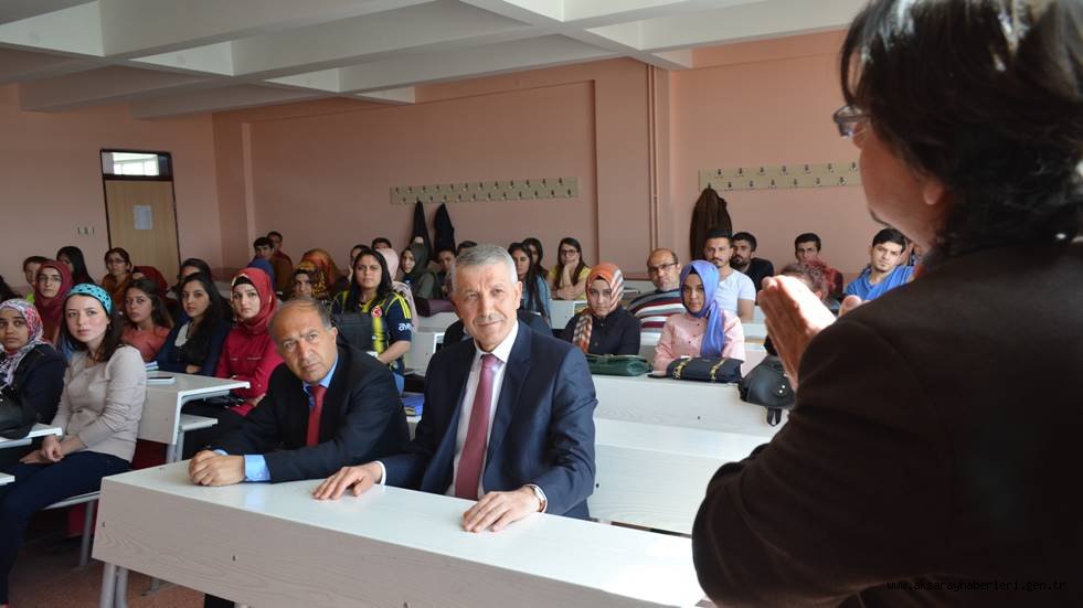 AKSARAY SGK ÜNİVERSİTE ÖĞRENCİLERİNE KONFERANS VERDİ