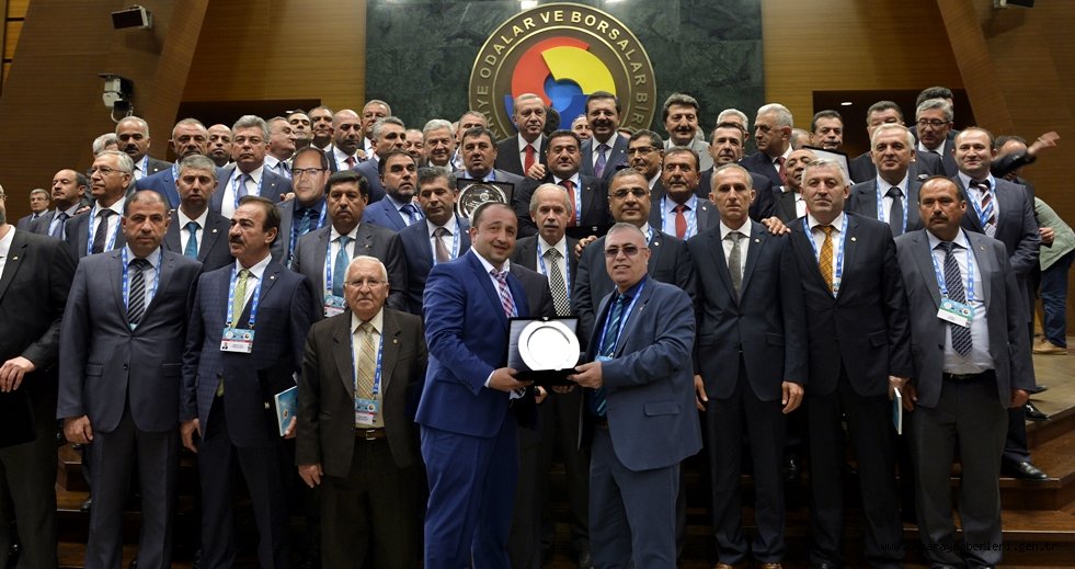 AKSARAY TİCARET BORSASINA HİZMET ŞEREF BELGESİ