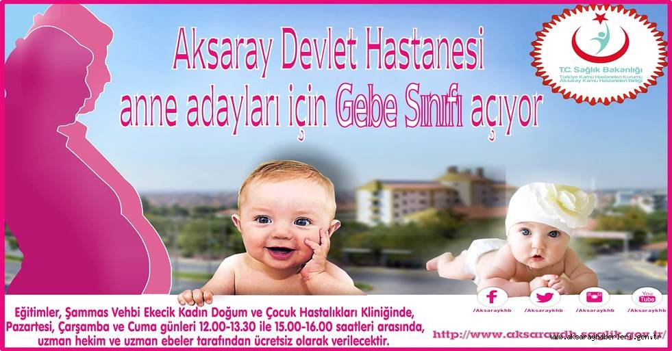 AKSARAY'DA ANNE ADAYLARI İÇİN GEBE SINIFI AÇILIYOR