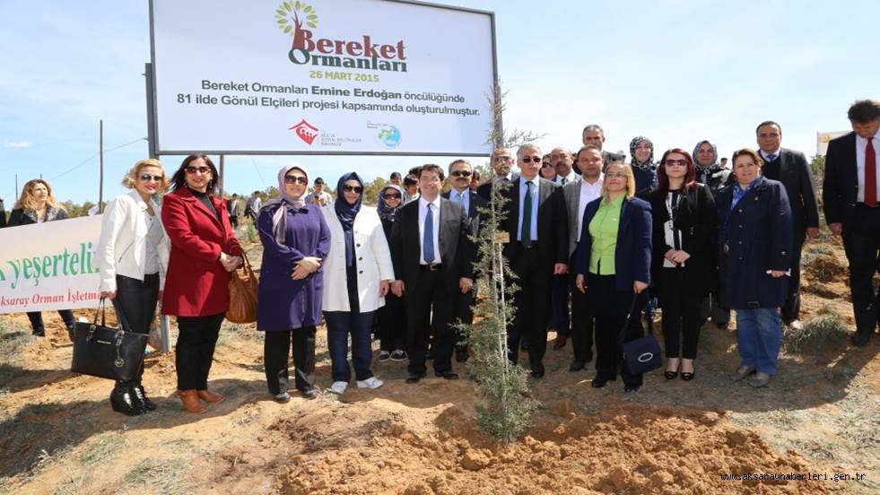 AKSARAY'DA FİDANLAR ‘BEREKET ORMANLARI’ İÇİN DİKİLDİ