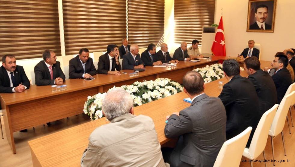 AKSARAY'DA SEÇİM GÜVENLİĞİ VE SEÇİM ÖNLEMLERİ TOPLANTISI YAPILDI