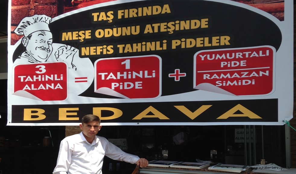 AKSARAY'DA TAHİNLİ PİDE DE TATLI REKABET
