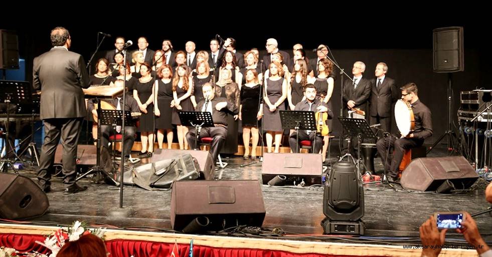 AKSARAY'DA TÜRK MÜZİĞİ KOROSU KONSERİ DÜZENLENDİ