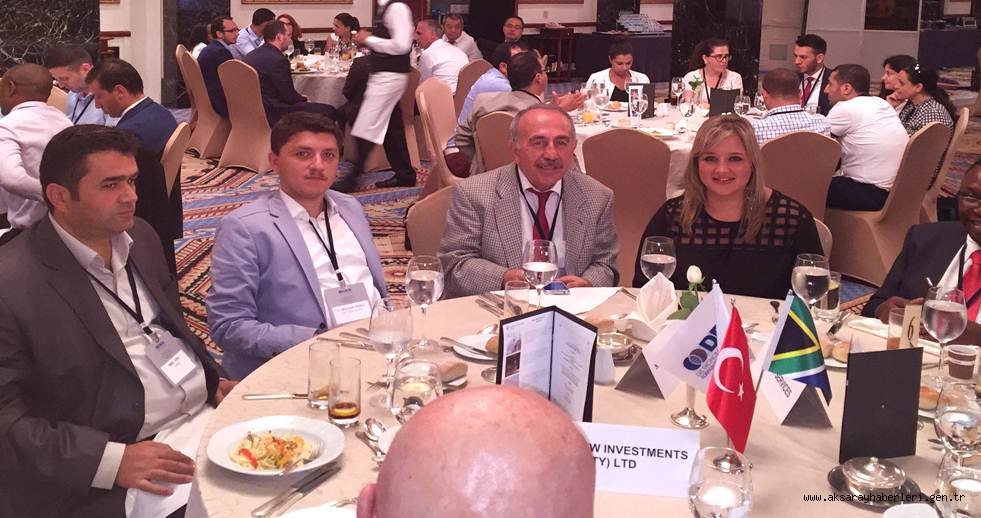 AKSARAYLI GENÇ İŞADAMI SAATÇİOĞLU TÜRKİYE-GÜNEY AFRİKA İŞ FORUMUNA KATILDI