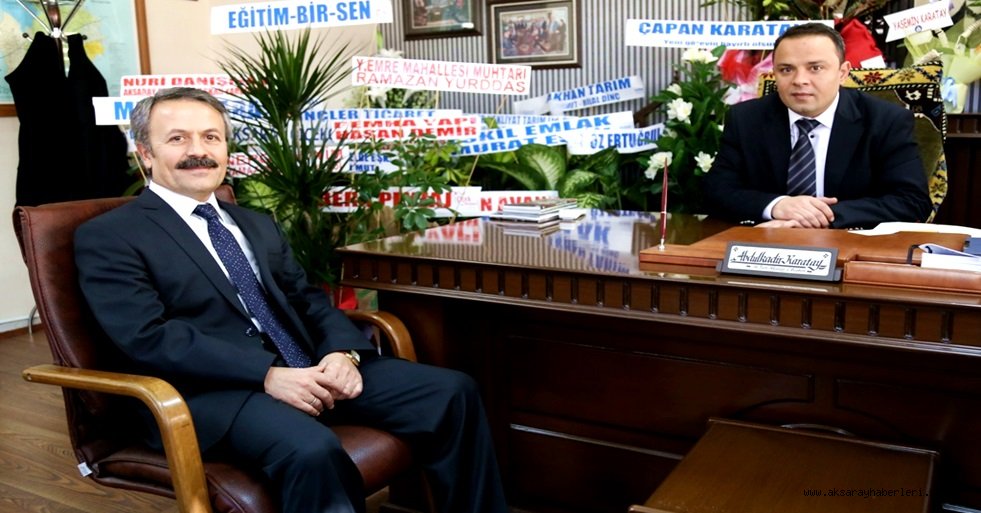 ASÜ REKTÖRÜ ACAR’DAN KARATAY’A TEBRİK ZİYARETİ